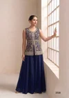 Kb 3318 And 3319 Georgette With Embroidery Work Readymade Suits Wholesale Clothing Suppliers In India